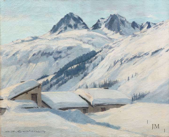 Le Tour and the Aiguille d’Encrenaz in
winter, Chamonix, France